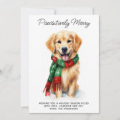 Gouden Retriever Hond 2026 Kalender Aardige Kerstm Feestdagenkaart (Voorkant)