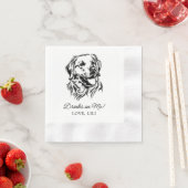 Gouden Retriever Hond Gepersonaliseerde Drankjes O Servet (Insitu)