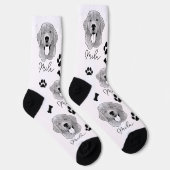 Gouden Retriever Hond Gepersonaliseerde Hand Drawi Sokken (Rechts)