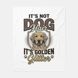 Gouden Retriever Hond Haar Vintage Grappige Shirt  Fleece Deken