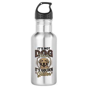 Gouden Retriever Hond Haar Vintage Grappige Shirt  Waterfles