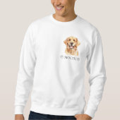 Gouden Retriever Hond Hand Tekening Gepersonalisee Trui (Voorkant)