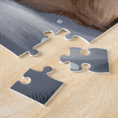 Gouden Retriever Hond in Sneeuw Kerstmis Legpuzzel (Zijkant)