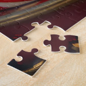 Gouden Retriever Hond Kerst Feestelijk Legpuzzel (Zijkant)