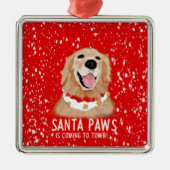 Gouden Retriever Hond Kerst Ornament (Voorkant)