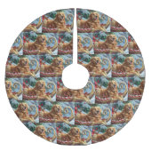 Gouden Retriever Hond Kerstfeest Kerstboom Rok (Voorkant)