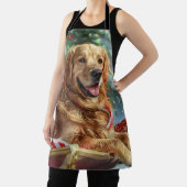 Gouden Retriever Hond Kerstfeest Schort (Insitu)