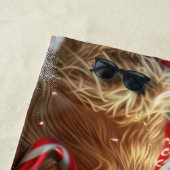 Gouden Retriever Hond Kerstfeest Strandlaken (In situ)