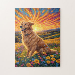 Gouden Retriever hond Legpuzzel