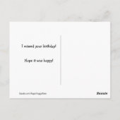 Gouden Retriever Hond Met Bril Verjaardag Gemist Briefkaart (Achterkant)