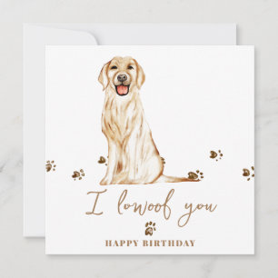 Gouden Retriever Hond Moeder Puppy Huisdieren Verj Kaart