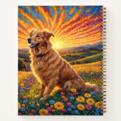Gouden Retriever hond Notitieboek (Achterkant)