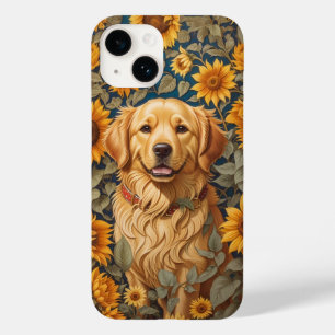 Gouden Retriever Hond Op Zonnebloemenveld Case-Mate iPhone 14 Hoesje