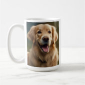 Gouden Retriever Hond Portret Pose Koffiemok (Links)