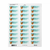 Gouden Retriever Hond Retouradreslabels Etiket (Full Sheet)