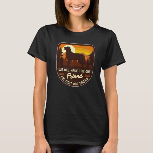 Gouden Retriever Hond Retro  5 T-shirt (Voorkant)