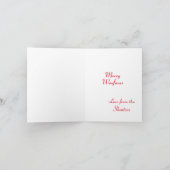 Gouden Retriever Hond Silhouet Kerstboom Kaart (Binnen)