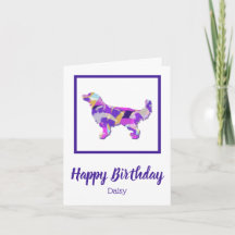 Gouden Retriever Hond Silhouet PPY&B Verjaardag