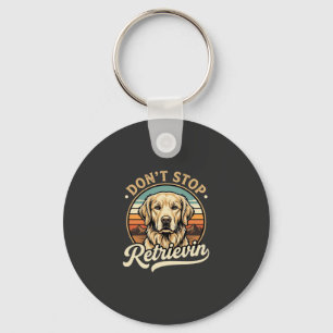 Gouden Retriever Hond Stop Niet Met Opvragen Sleutelhanger