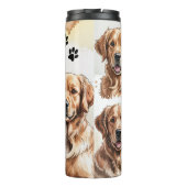 Gouden Retriever Hond Thermosbeker (Achterkant)