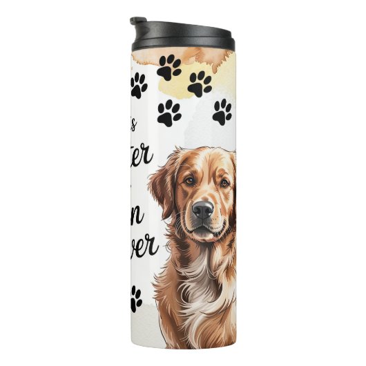 Gouden Retriever Hond Thermosbeker (Geroteerd rechts)