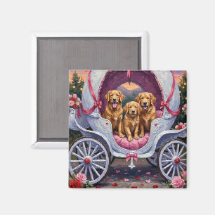 Gouden Retriever Hond Valentijnsdag Magneet