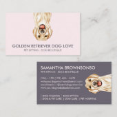 Gouden Retriever Hond Visitekaartje (Voorkant / Achterkant)