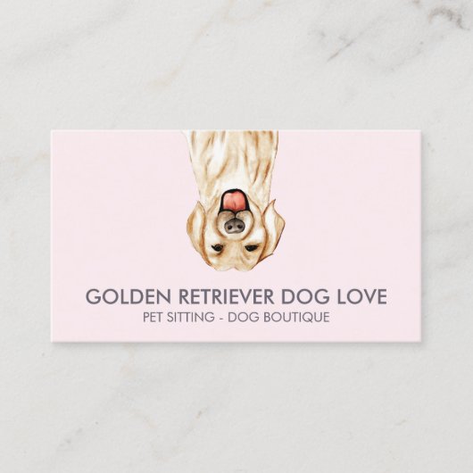Gouden Retriever Hond Visitekaartje (Voorkant)