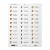 Gouden Retriever Hond Vlinder Wonder Etiket (Full Sheet)
