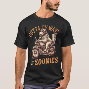 Gouden Retriever Honden Biker Motorrijder Uit De W T-shirt