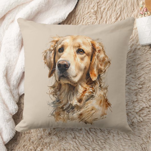 Gouden Retriever Honden Kunst Kussen  (Deken)