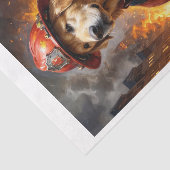 Gouden Retriever hondenras: Brandweerman - Tissuepapier (Detail)
