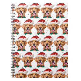 Gouden Retriever-hondenras Kerstmis Notitieboek