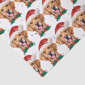 Gouden Retriever-hondenras Kerstmis Tissuepapier (Detail)