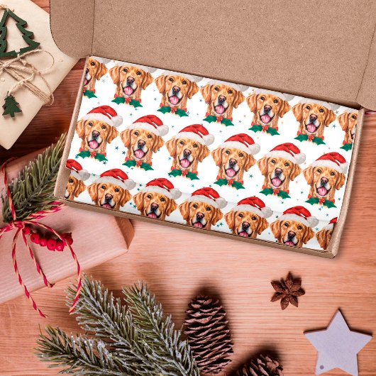 Gouden Retriever-hondenras Kerstmis Tissuepapier