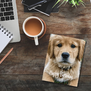 Gouden Retriever Huisdier Aangepaste Huisdier Foto Briefkaart