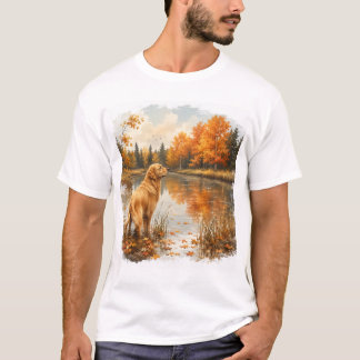 Gouden Retriever Huisdierliefhebber Design T-shirt