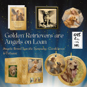 Gouden Retriever in de Hemel Gepersonaliseerd Memo Poster