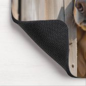 Gouden Retriever in schuurdeur Muismat (Hoek)