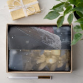 Gouden Retriever in Sleigh 3 Decoupage papier (Geschenk)