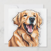Gouden Retriever Kaart (Voorkant)