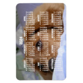 Gouden Retriever Kalender 2024 Grote Fotomagneet Magneet (Verticaal)