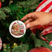 Gouden Retriever Kerst Bakken Treats Grappige Hond