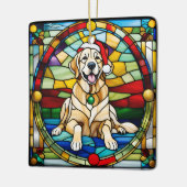 Gouden Retriever Kerst Ornament (Links)