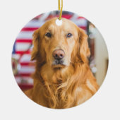 Gouden Retriever Kerst Ornament Voeg uw foto toe (Voorkant)