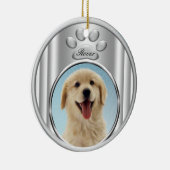 Gouden Retriever Kerstboomornamenten Keramisch Ornament (Rechts)