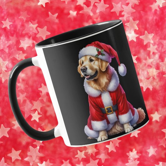 Gouden Retriever Kerstkoffie Mok