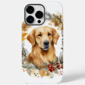 Gouden Retriever Kerstkrans Feestelijke Pup Case-Mate iPhone Case (Achterkant)