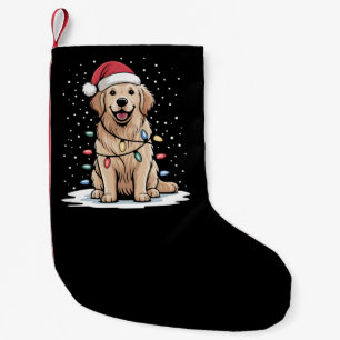 Gouden Retriever Kerstman Kerstboom Lichtjes Kerst Kleine Kerstsok