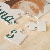 Gouden Retriever Kerstmis Legpuzzel (Zijkant)